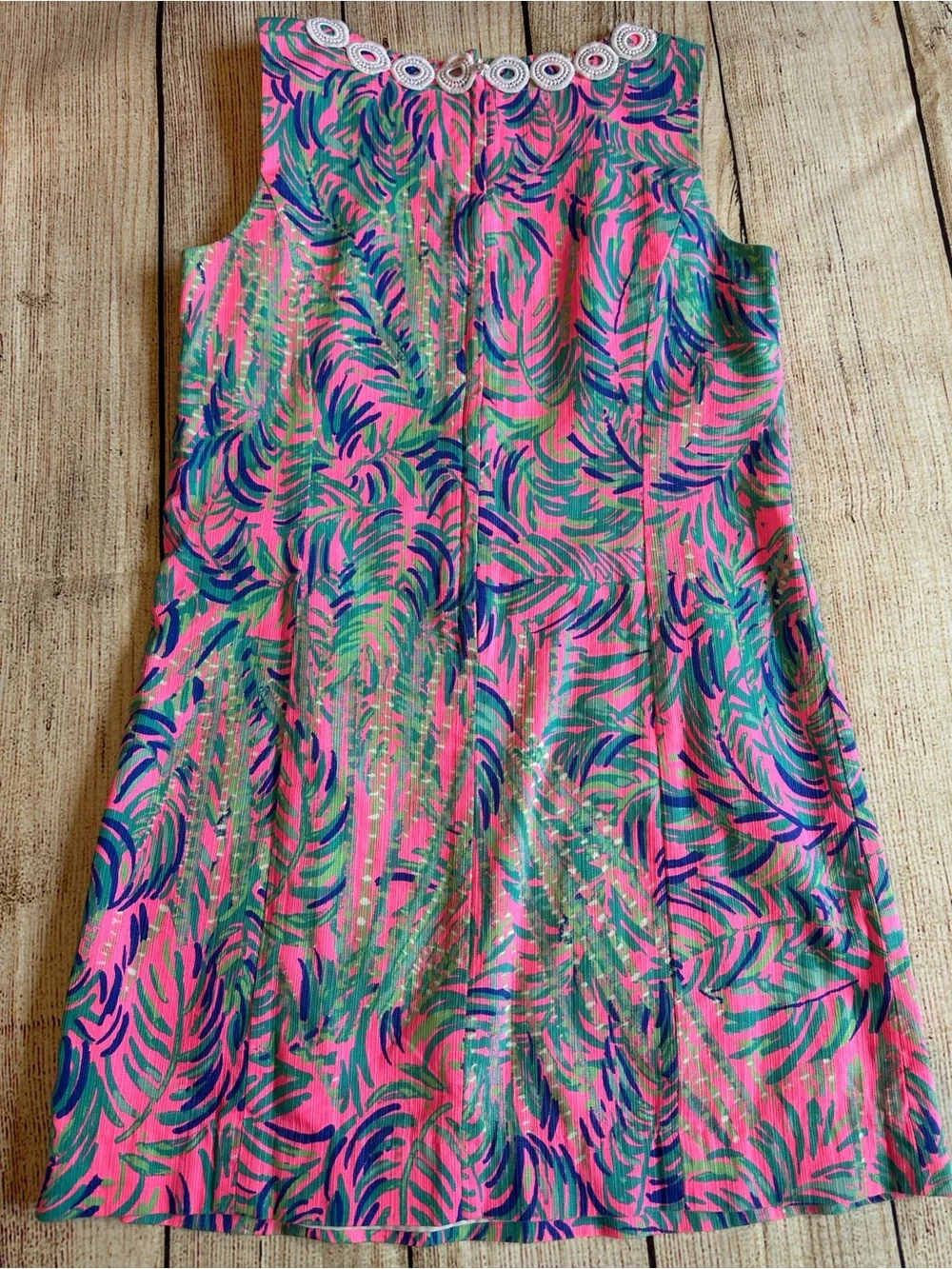 Lilly Pulitzer Mini Mila Shift Pink Sunset Coco Breeze Girls 8